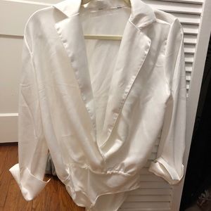 Long sleeve body suit blouse